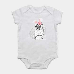 Rabbit ears puppy Baby Bodysuit